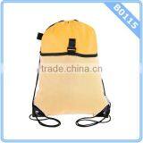 Polyester Drawstring Cinch Bag Backpack With Mesh Pocket