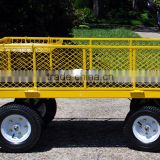 300kgs Foldable yellow kids Garden Trolley Wagon Carts