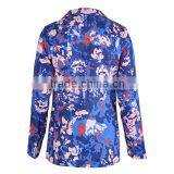 Wholesale 2016 Autumn Fashion Women Long Sleeve Deep V Neck Mature Sexy Suits With Floral Print Shorts 2 Pieces Womens Jumpsuit thumbnail-3