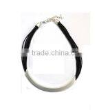 2014 Fashion Brass Tube Necklace in Matt Silver thumbnail-1