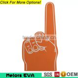 Melors Promotional Cheerleading EVA Foam Hand blank foam fingers foam hand