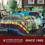 Colorful Stripe Print Bed Sheets Set Queen Bedding Comforter Set thumbnail-1