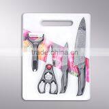 Promotional 4pcs Colorful Non-stick Coating Kitchen Knife Set