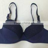 2016 Beautiful Bra Latest Fashion Sexy Bra Design Women Deep V Thick Padded Underwire Lace Bra Push-Up Bra Big Size 38C thumbnail-2