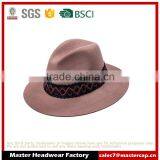 100% Polyester Women Fedora Hats thumbnail-1