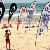 China Wholesale Promotional Feather Flag Cheap Beach Flags Decorative Flag Banner