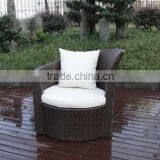 Garden Stackable Single Seat Rattan Sofa Set For Sale thumbnail-4