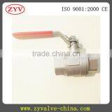2pc Stainless Steel Full Port Screw Ends xd Ball Valve thumbnail-2