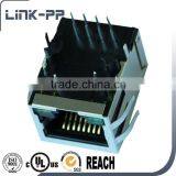 7499210121A Single Port 10/100 BASE-T POE RJ45 Connector MagJack thumbnail-3