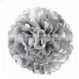 Silver party decorations supplies Stylish Party Partyware Set Of 3 Luxury Silver Paper Pom Kids party supplies baby shower