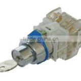 2 or 3 position selector switch,rotary electrical key switch with white clean contact block LAY3-11Y/2
