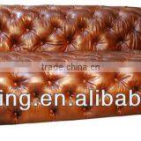 Chesterfield Leather Sofa Bed