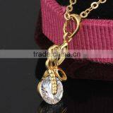 2014 New Heart Pendant Gold Jewellery Chain Necklace,butterfly Necklace(AM-D0339-J-B) thumbnail-1