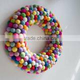Handmade Colorful 100% Wool Felt Balls For Decorations thumbnail-3