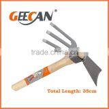 Stainless steel wooden handle Garden hoe Fork hoe