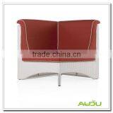 Audu Red Cushion Rattan Antique White Chair thumbnail-2