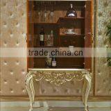 European Style Luxury Decorative Cabinet, Parquet Pattern Solid Wood Cupboard, Nice Carving Living Room Cabinet (BF01-ML046) thumbnail-2