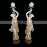 Garden Marble Light Statue Carving thumbnail-1