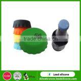 Colorful Reusable Silicone Beer Bottle Caps,Silicone Beer Saver Wine Bottle Stopper thumbnail-1
