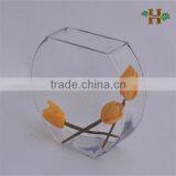 Manufactory In China Clear Rectangular Glass Vase for Decoration thumbnail-1