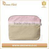 Eco-Friendly Fashionable Cotton Canvas Toiletry Bag Custom Cosmetic Makeup Bag for Women thumbnail-3