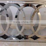 Circle Metal Base Marble Dining Room Table and Chairs thumbnail-4