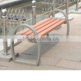 Wholesales Cast Aluminum Wooden Bench Without Backrest thumbnail-5