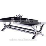 Royal Golden Stainless Steel Coffee Center Table Set With Marble Top thumbnail-2