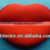 Funny Design Red Lip Shape Microbead Pillow