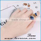 Wholesale Natural Double Agate Silver Black Druzy Ring thumbnail-6