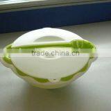 Plastic Salad Bowl With Colander and Pasta Spoon un Saladier Salatschussel thumbnail-6