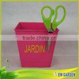 Flexible High Quality Decoration Metal Handbag Shaped Flower Pot thumbnail-3