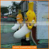 Banana Fiberglass Sculpture for Widnow Display
