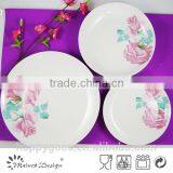 Ceramic White Porcelain Round High Quality Dinner Set thumbnail-3