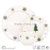 18pcs Christmas Tree and Snowflake Christmas Decoration of Ceramic Tableware thumbnail-2