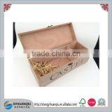 Solid Oak Wood Printing Wine Box thumbnail-4