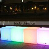 Rechargeable Waterproof Colorful Garden Led Plastic Cube Lamp ES002 thumbnail-1