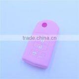 Silicone Cover Key Holder Fit for MAZDA 3 5 6 Flip Remote Key 4 Button thumbnail-5