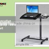 Office Furniture Over Bed Table Wooden Adjustable Laptop Bed Table thumbnail-1