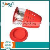 Online Shopping Stainless Steel Tea Infuser Silicone Glass Tea Cups Set thumbnail-2