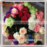 Hot sale in Alibaba China artificial flower decor wedding artificial Chinese rose flower fake decoration flower