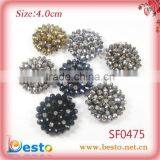 2013 Popular New Style Handmade Sew on Crystal Flower for Shoes thumbnail-1