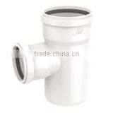 HIGH QUANLITY REDUCING TEE WITH SOCKET OF PVC GB STANDARD EXPANDING FITTINGS FOR DRAINAGE WITH GASKET thumbnail-1