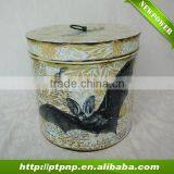 Hot Home and Garden Collection Iron Storage Box With Lid thumbnail-1