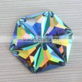 New Color AB Green Triangle Sew on Crystal Rhinestones Foiled Back for Clothing thumbnail-1