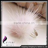 CX-A-27 Decoration Colourful Genuine Mink Fur Ball Finger Ring thumbnail-3