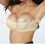 Sexy and Comfortable Stealth Seamless Self Adhensive Paded Brassiere thumbnail-1