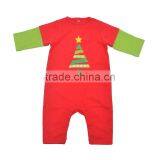 Fake Two Piece Baby Boy Romper Long Sleeve Christmas Romper thumbnail-1