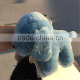 Rex Rabbit Fur Puppy Pom Pom Keychain 100% Rabbit Fur Dog Keychain Accessories Bag Charm Golf Cart Pendant Creative Keychain thumbnail-5