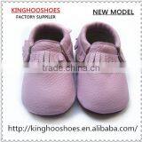 New Style Hard Sole Leather Baby Moccasins Baby Shoes thumbnail-1